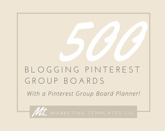 Pinterest Group Boards for Bloggers | Pinterest Marketing | Blog Marketing | Pinterest Strategy for Bloggers | Lifestyle Blog | Blog Planner