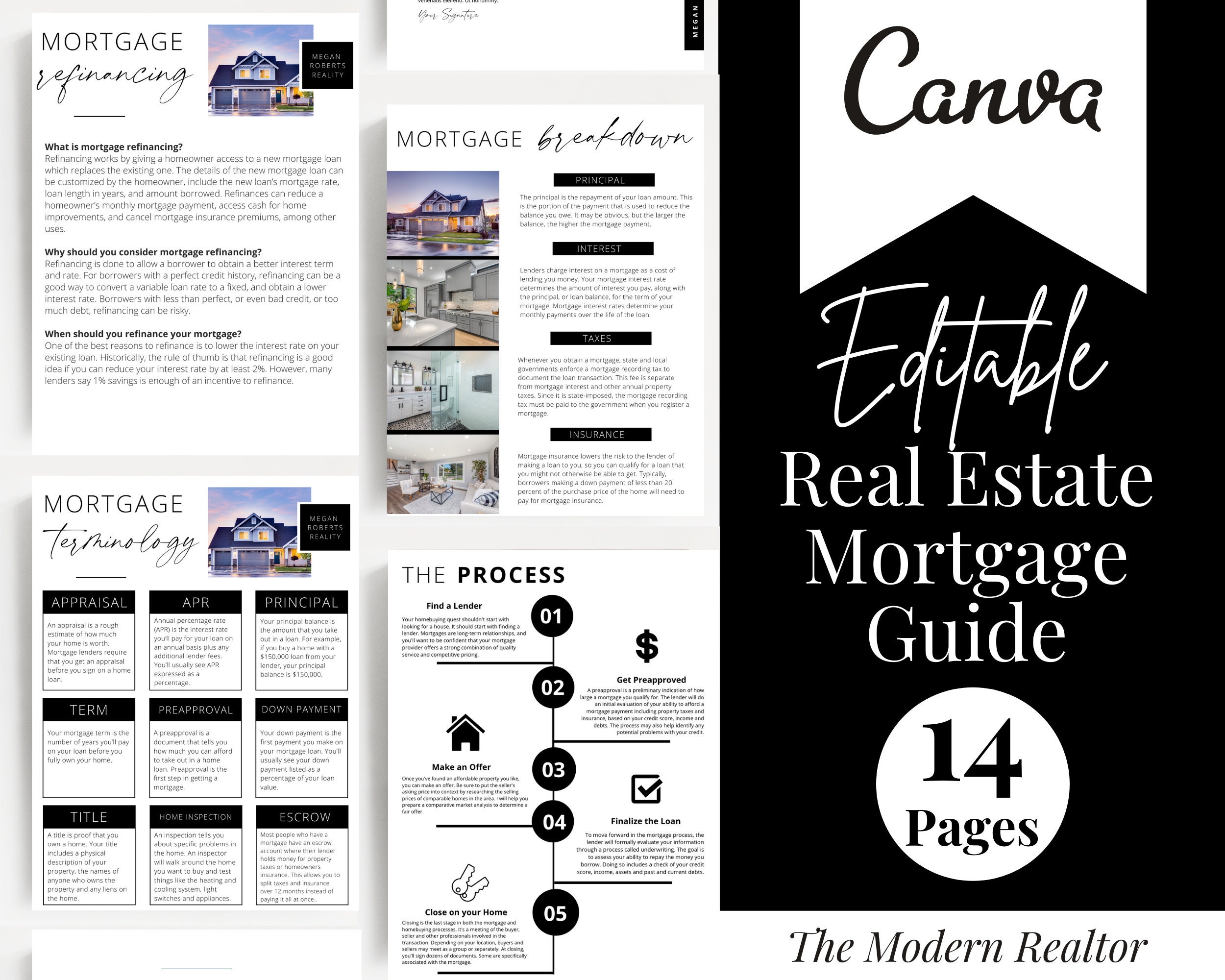 Real Estate Mortgage Guide | Home Buying Guide | Home Buyer Presentation | Home Buying Template | Real Estate Agent | Realtor Marketing