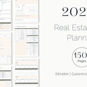 2022 Real Estate Agent Planner | Real Estate Marketing | Planner for Realtors | Realtor Branding | New Real Estate Agents | Realtor Guide