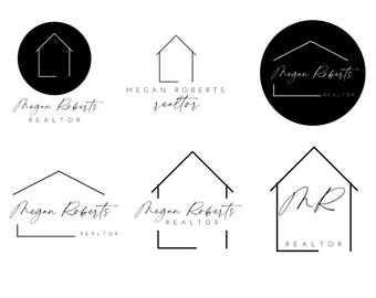 Realtor Logos, Pre-made Real Estate Logos, Realtor Branding, Real Estate Branding, Simple Realtor Logo Design, Editable Logos, Marketing