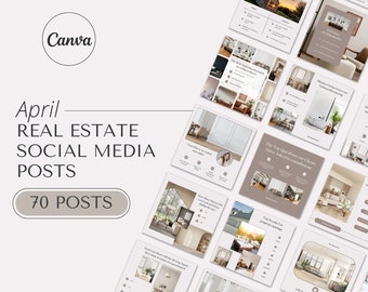 April Real Estate Agent Social Media Post | Real Estate Instagram Post | Realtor Post | Real Estate Marketing Template | Spring Instagram