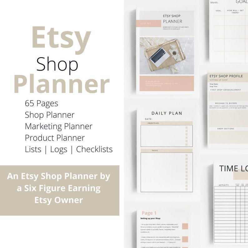 Etsy Shop Planner How to Sell on Etsy Guide Selling on Etsy