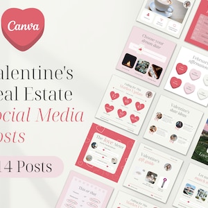 Socialmediaberichten van makelaar voor Valentijnsdag | Februari Vastgoedmarketing | Instagramverhaal Valentijnsdag | Instagram makelaar