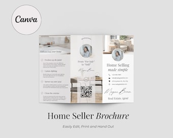 Real Estate Sellers Brochure | Editable Realtor Brochure | Real Estate Selling Guide | Real Estate Agent Marketing | Realtor Branding