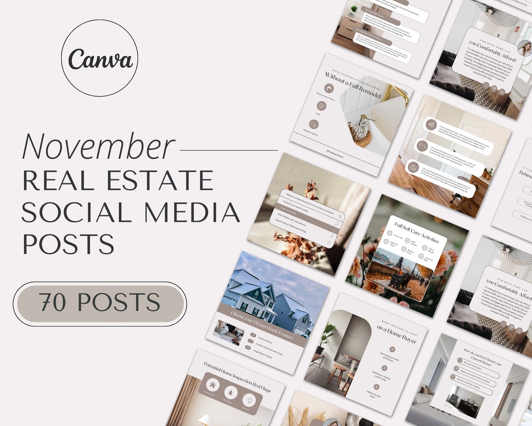 November Real Estate Agent Social Media Posts Real Estate Instagram ...