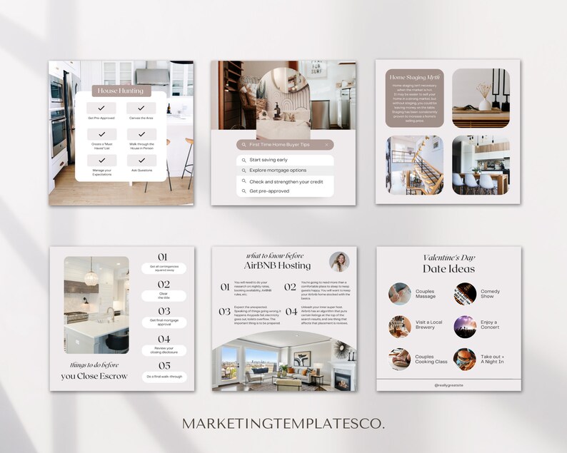 February Real Estate Agent Social Media Posts with Captions Real Estate Instagram Post Realtor Post Real Estate Marketing Template image 3