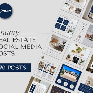 Publication sur les médias sociaux de l'agent immobilier de janvier | Publication Instagram de l'immobilier | Poste d'agent immobilier | Modèle de marketing immobilier | Instagram d'hiver