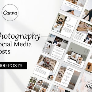Social Media Posts for Photographers |Photographer Marketing | Photography Social Media Templates |  Photographer Branding | Instagram Posts