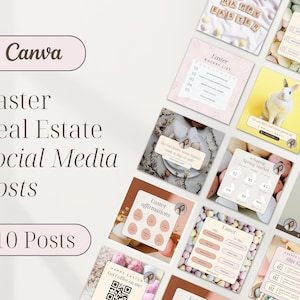 Easter Real Estate Agent Instagram Template Bundle | Easter Real Estate Marketing | April Real Estate Facebook Posts | Spring Instagram