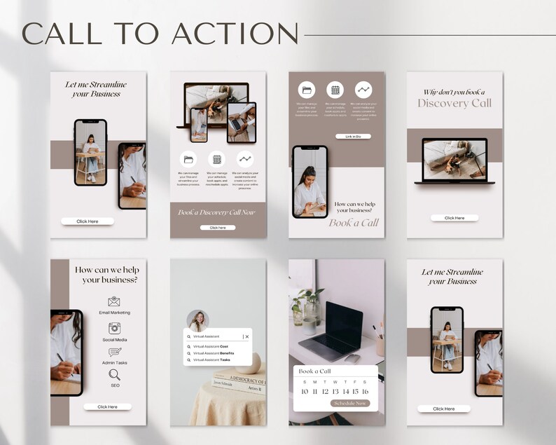 Virtual Assistant Instagram Story Bundle Social Media Etsy