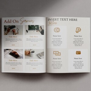 Photography Pricing and Services Packet Photographer Welcome Packet ...