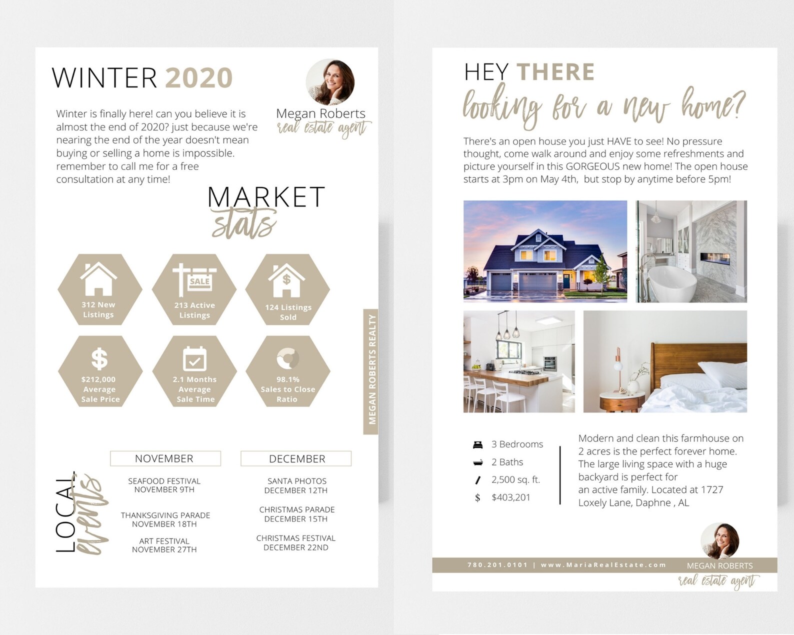 Real Estate Email Templates for Mailchimp Editable Newsletter Real