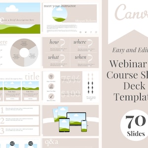 Slide Deck Templates | Webinar Templates | Slide Presentation Templates | Masterclass Template | Course Presentation | Masterclass