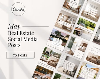 2024 Simple May Real Estate Agent Social Media Post | Real Estate Instagram Post | Realtor Post | Real Estate Marketing Template | Spring