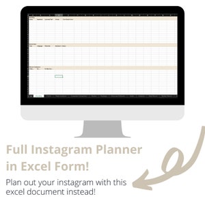 Instagram Guide and Planner Social Media Planner Instagram - Etsy