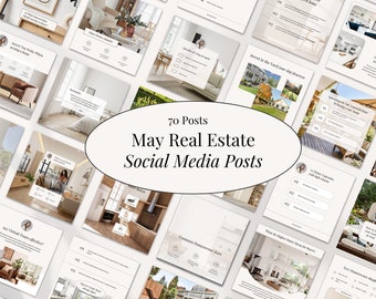 2024 Simple May Real Estate Agent Social Media Post | Real Estate Instagram Post | Realtor Post | Real Estate Marketing Template | Spring