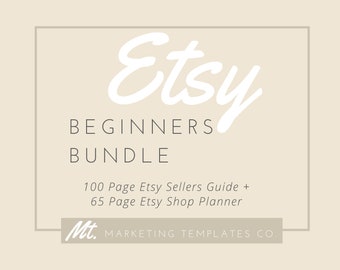 Etsy Beginners Bundle | Etsy Shop Guide to Success | Etsy Shop Planner | Best Selling Etsy Guides | Top Selling Etsy Shop | Etsy Help