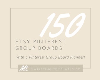 Etsy Pinterest Group Boards | Pinterest Marketing Strategy for Etsy Shop Owners | Social Media Marketing | Etsy Seller Guide |