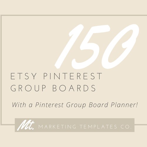 Etsy Pinterest Group Boards Pinterest Marketing Strategy for Etsy