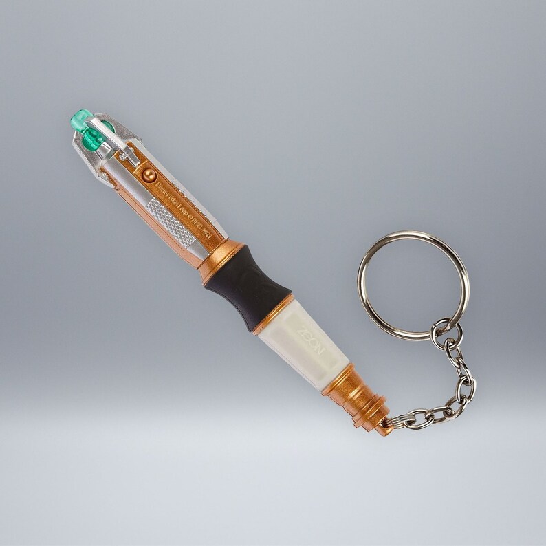 Doctor Who Sonic Screwdriver Keychain Torch Etsy
