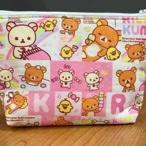 Buy San-X Rilakkuma Animals Pink Slim Pencil Case with Zipper Charm at  ARTBOX