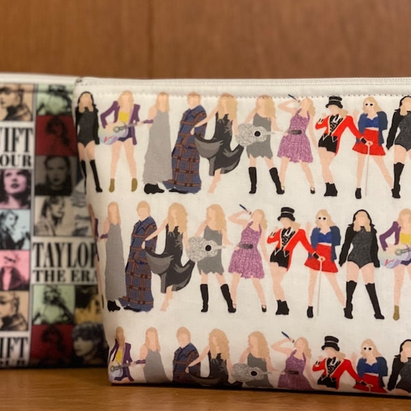 Makeup/Storage Bag - Taylor Silhouettes and Collage