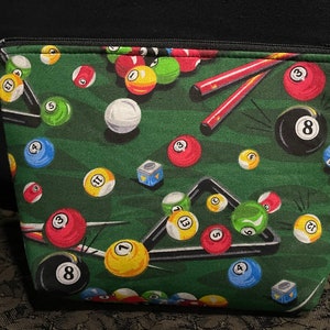 Makeup/Storage Bag - Billiards/Pool Makeup Bag