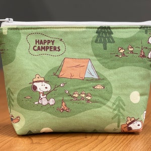 Makeup/Storage Bag - Camping Snoopy and Friends
