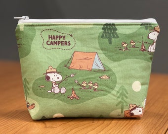 Makeup/Storage Bag - Camping Snoopy and Friends