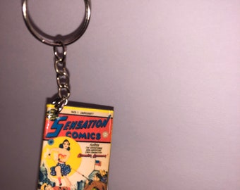 Clásico cómic feminista Llavero!!
