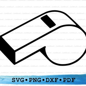 Whistle Silhouette SVG PNG DXF PDf – Referee Icon For Cricut Crafts, Sports Decor, Game Labels & Printable Coaching Gym School Craft Clipart