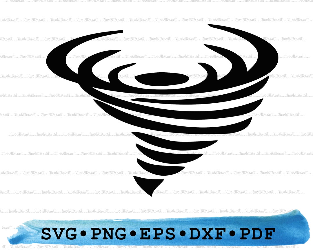 Cyclone Svg, Tornado Silhouette, Vortex Whirlpool Hurricane Cricut ...