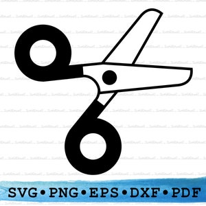 Open schaar silhouet, open schaar svg, open schaar png, open schaar cricut, snijden svg, overzicht, papier gesneden DXF EPS pdf pdf
