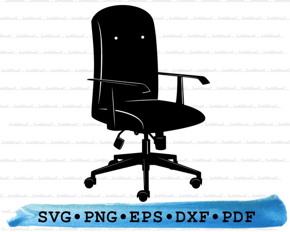 Sedia da ufficio Svg Dxf Png Eps Pdf – File di taglio per