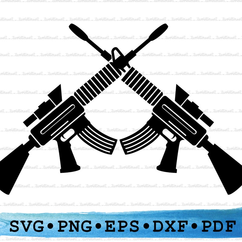 Assault Rifle Svg - Etsy