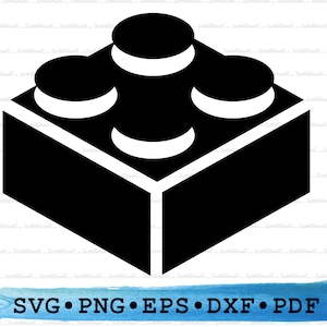 Building Block Silhouette, Building Block Svg, Building Block png, Building Block Cricut, brick silhouette, Outline, Vector, DXF EPS pdf