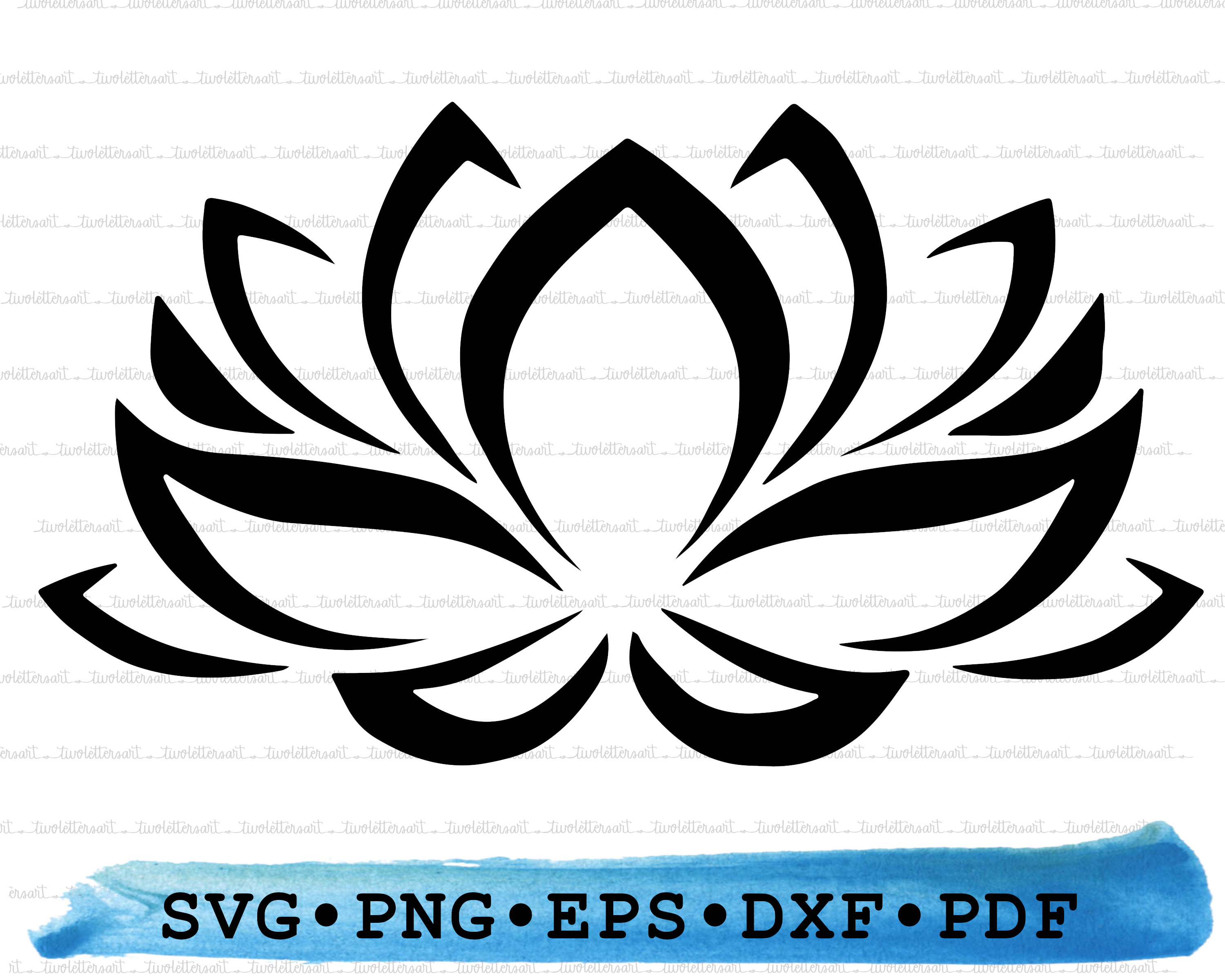 Silueta de flor de loto Flor de loto Svg Flor de loto png - Etsy México