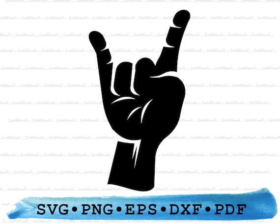[湘南手渡し] ROCK DANCE 5'10 PU素材 Rock and Roll Hand Sign Silhouette SVG PNG DXF Pdf Eps – Music