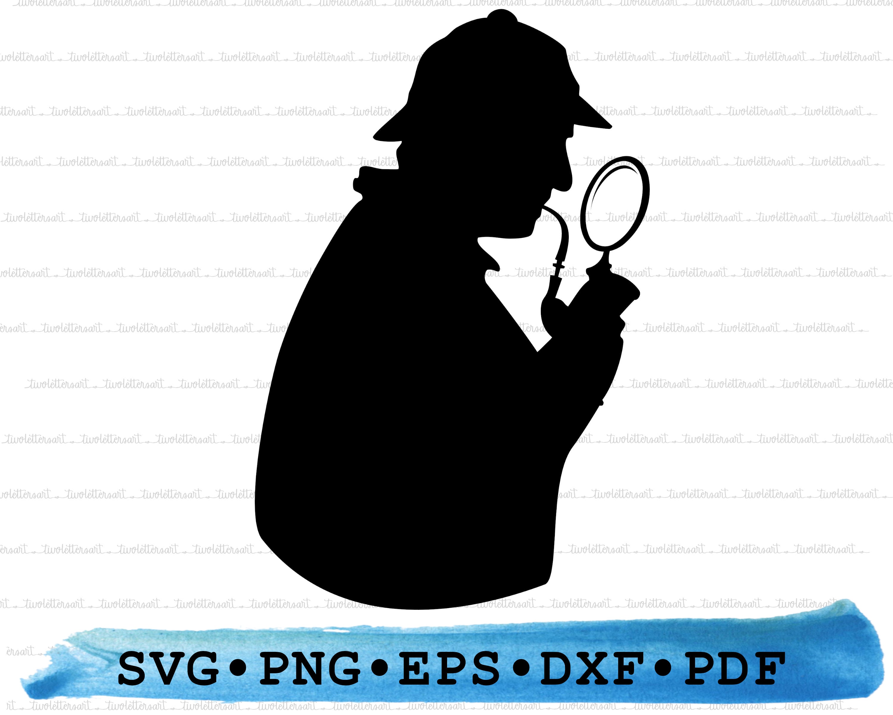 Magnifying Glass Svg Detective Glasses Svg Clipart image, Cricut Svg image,  Dxf, Pdf, Eps, Jpg, Png, Svg, Silhouette, Cameo, Design