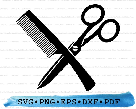 Barber Scissors Svg, Barber Shop Svg. Vector Cut File for Cricut,  Silhouette, Pdf Png Eps Dxf, Decal, Sticker, Vinyl, Pin (Download Now) 