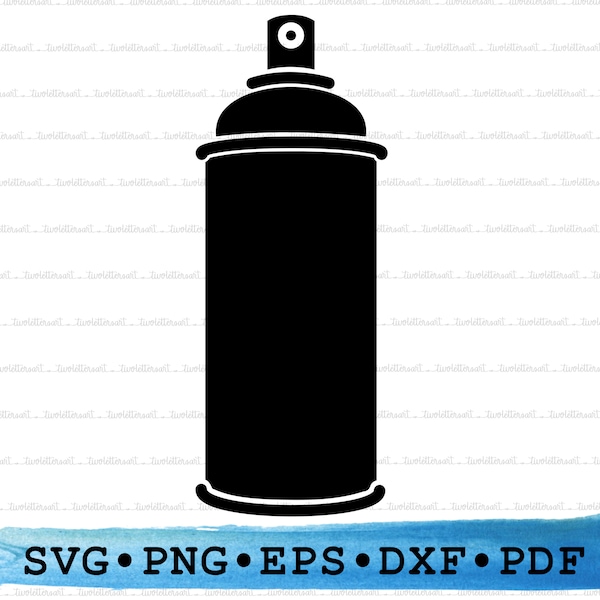 Spray can Svg, Spray paint svg, graffiti Cut files for cricut, paint can svg, silhouette, painter Clipart Cutting Design PNG DXF EPS pdf