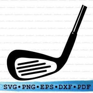 Golf Club Silhouette SVG PNG DXF PDf eps – Sports Icon For Cricut Crafts, Golf Decor, Athlete Labels & Printable Outdoor Game Clipart