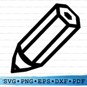 Silhueta de lápis, lápis Svg, lápis png, lápis Cricut, desenho svg, caneta de estudo do aluno vetor de contorno do professor da escola, DXF EPS pdf png