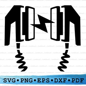 Defibrillator Silhouette, Defibrillator Svg, Defibrillator png, Defibrillator Cricut, First aid svg, Heart paddles, CPR, Medical DXF EPS pdf