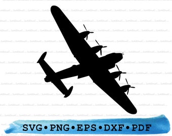 Bomber Plane Silhouette, Bomber Plane Svg, Bomber Plane png, Bomber Plane Cut File, air force silhouette, airforce WW2 svg, DXF EPS pdf