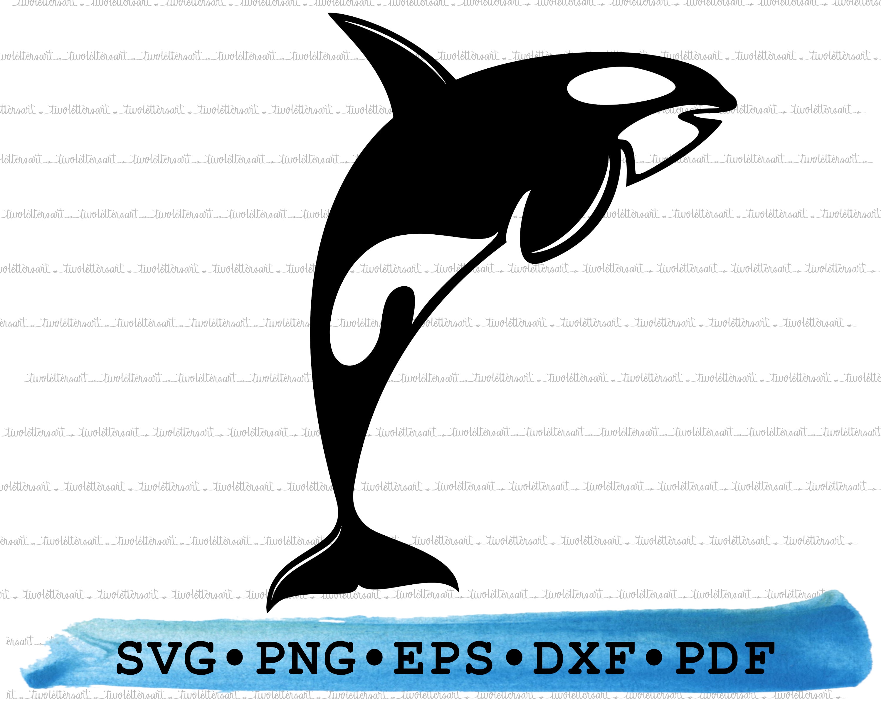 Killer Whale SVG, Orca Clipart, File for Cricut, Sea Creature, Sea Life ...