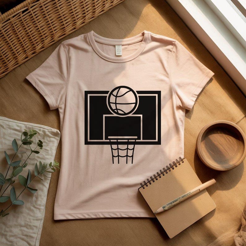Basketball Hoop Silhouette SVG PNG DXF Pdf – Slam Dunk Icon for Cricut ...