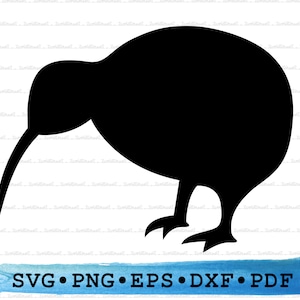 Silhueta de pássaro kiwi, Kiwi Bird Svg, Kiwi Bird png, Kiwi Bird Cricut, Kiwi Bird Outline, Kiwi Bird Vector, Nova Zelândia pássaro svg, DXF EPS pdf
