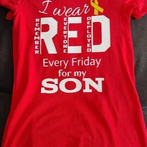 I wear Red deployment apparel