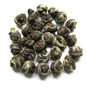 Organic Golden Dragon Pearl Loose Leaf Black Tea. Gourmet All Natural Tea